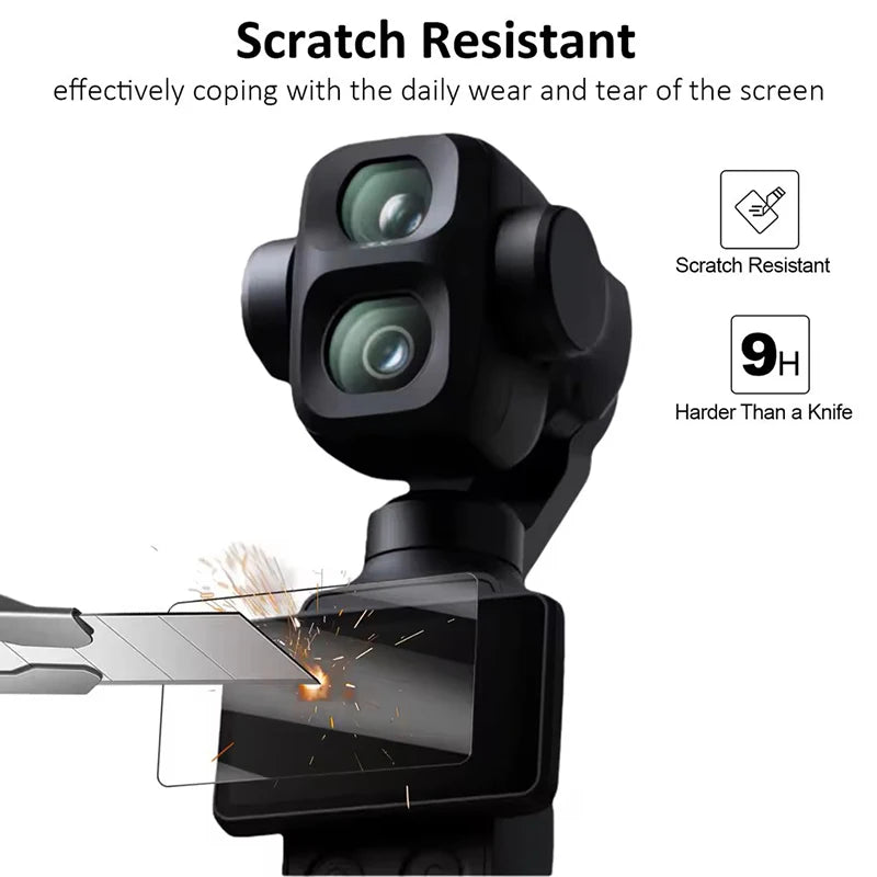 Tempered Glass Flim for DJI Osmo Pocket 4 Pro Action Camera Accessories Screen Protector Lens Film Cover for Pocket 4P