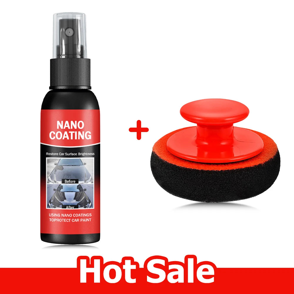 Car Nano Coating Brightening Cars Paint Kit - Professional Auto Polishing Tool, High Gloss Car Paint Scratch Repair Protection