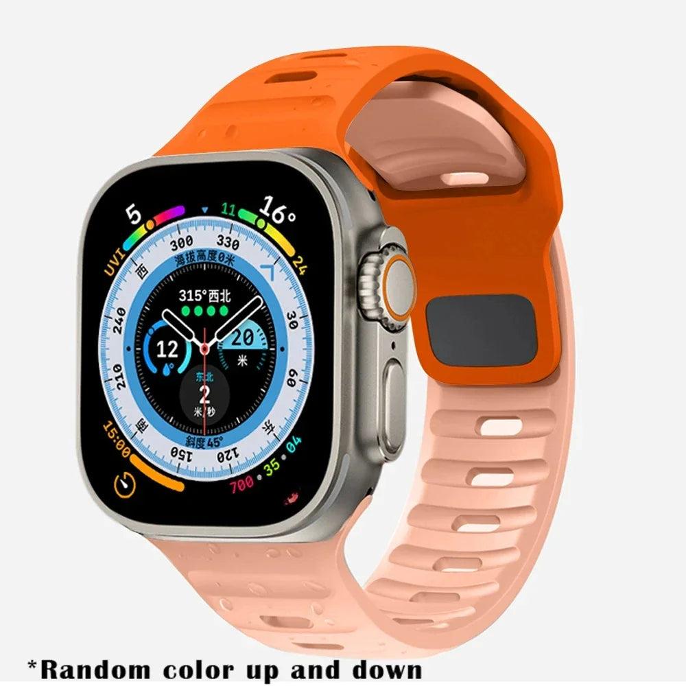 Soft Silicone Strap For Apple Watch 8 7 3 5 6 SE 4 Ultra 2 49mm for iWatch 45mm 41mm 44mm 40mm 42mm 38 Luminous Bracelet correa