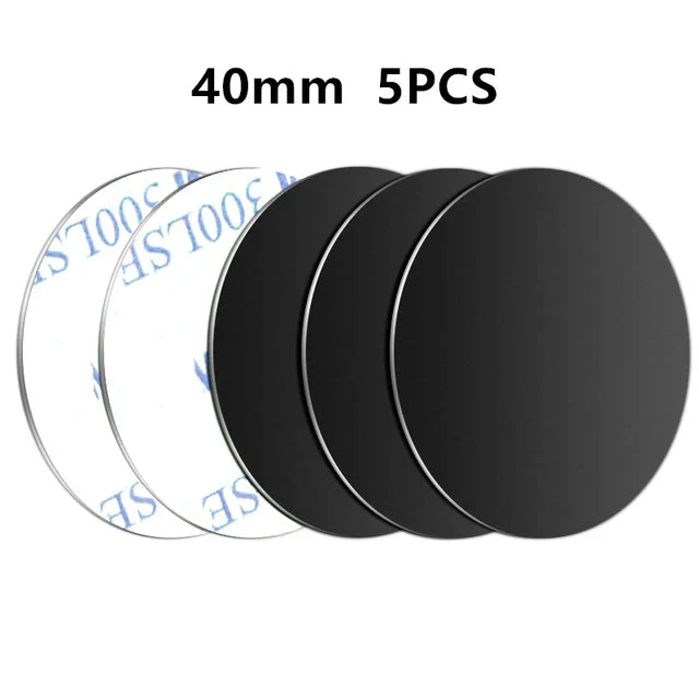 1/3/5Pcs Metal Plate Disk for Magnet Car Phone Holder Round Iron Sheet Stickers Car Magnetic Phone Stand Mount Accessories