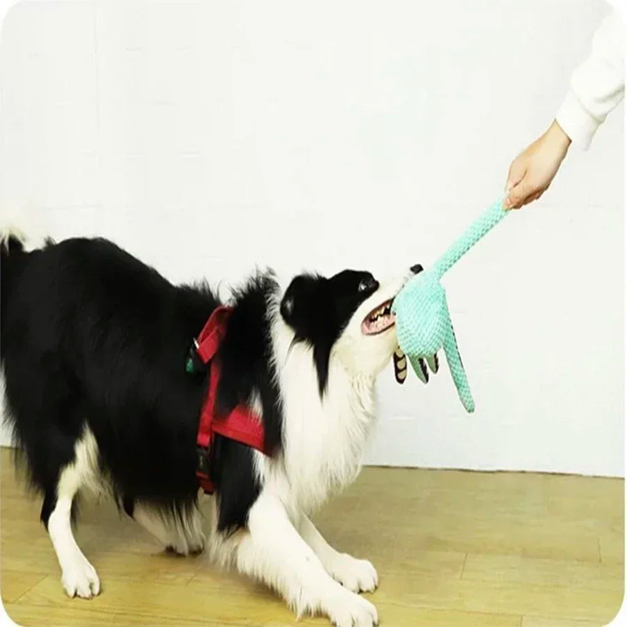 Pet plush octopus toy interactive sound anti-demolition home large and small dog boredom companion dog toy