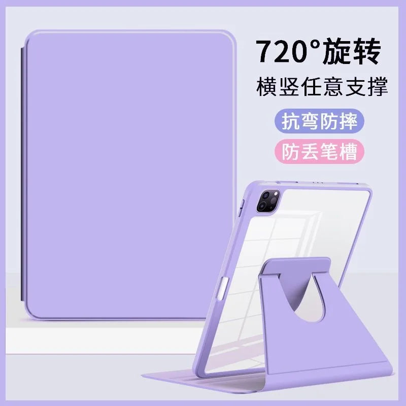 For iPad 11th 11 A16 Magnetic Case iPad 7th 8th 9th 10.2 Gen Funda ipad Air 11 M4 4th 5th 10th 10.9 2 9.7 Pro11 Rotation Cover