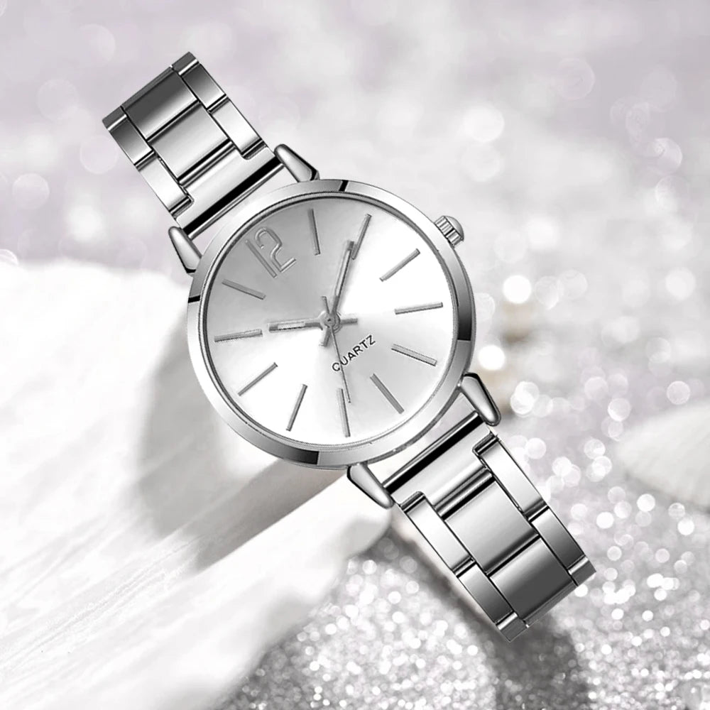 6Pcs Women's Fashion Watch Set, Daily Wear, Valentine's Day, Easter, Christmas, New Year's Day, Gifts for Friends and Family.
