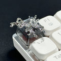 Custom Handmade Metal Keycaps Black Butterfly Girl Design OEM ESC Keys for Mechanical Gaming Keyboard Artisan Personality Gift