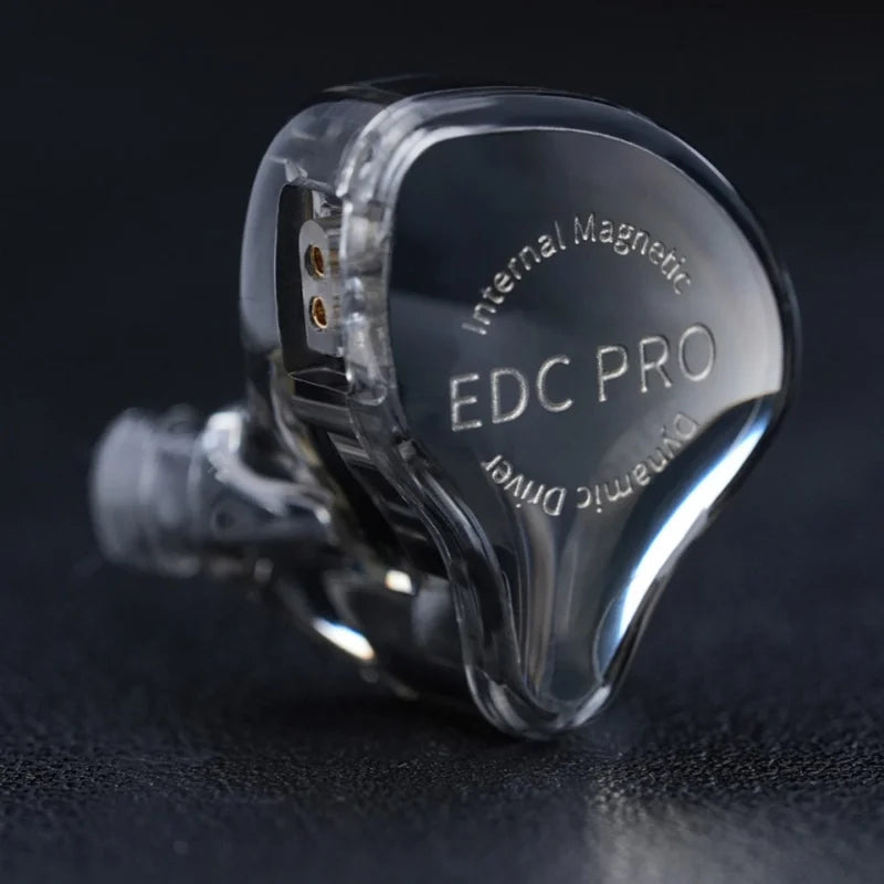 KZ EDC PRO High-Sensitivity Large Dynamic Earphone  Silver Plated Cable \ OFC Flat Cable Optional