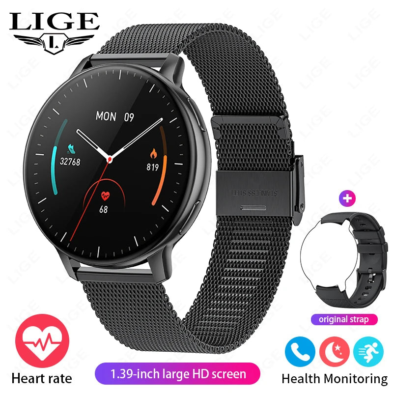 FOXBOX Smart watch Health Monitoring Sport Fitness Tracker Bluetooth Call Waterproof Men Women Luxury Smartwatch For IOS Android