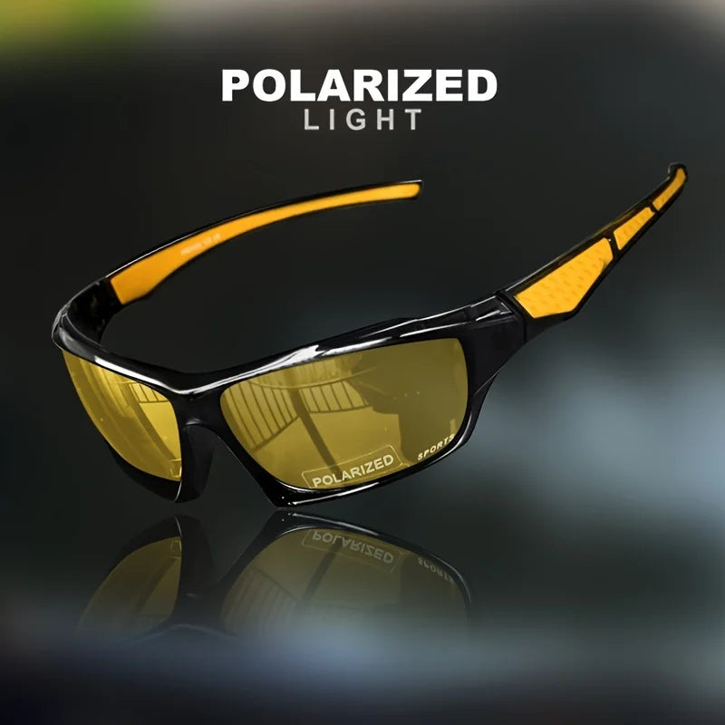 1/3PCS Sports Polarized Sunglasses for Men Lightweight Night Vision Male Shades Cycling Driving Fishing Fashion Mirror Sunglass