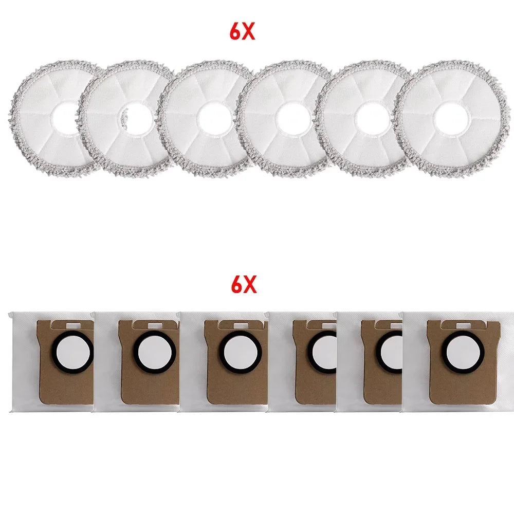 Dust Bag Mop Pads For Xiaomi X20 Plus/X10 Plus/X20 Max /X10+, For Dreame L10 Ultra /S10/S10 Pro Replacement Parts