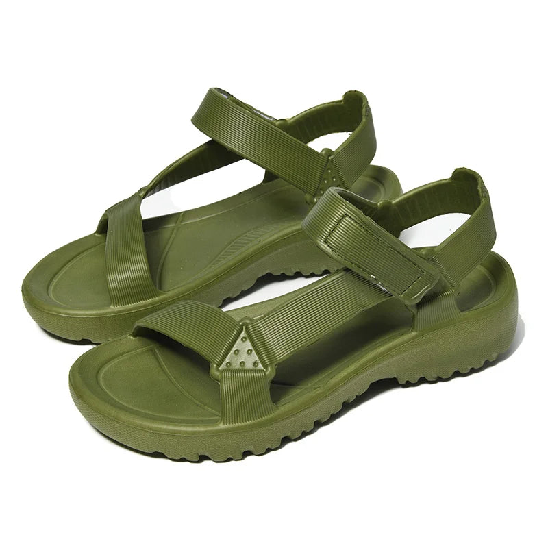 Womens Sandals Fashion Trend Anti-slip Wear-resistant Lightweoght EVA Flat Sandals for Women Outdoor Beach Shoes for Women