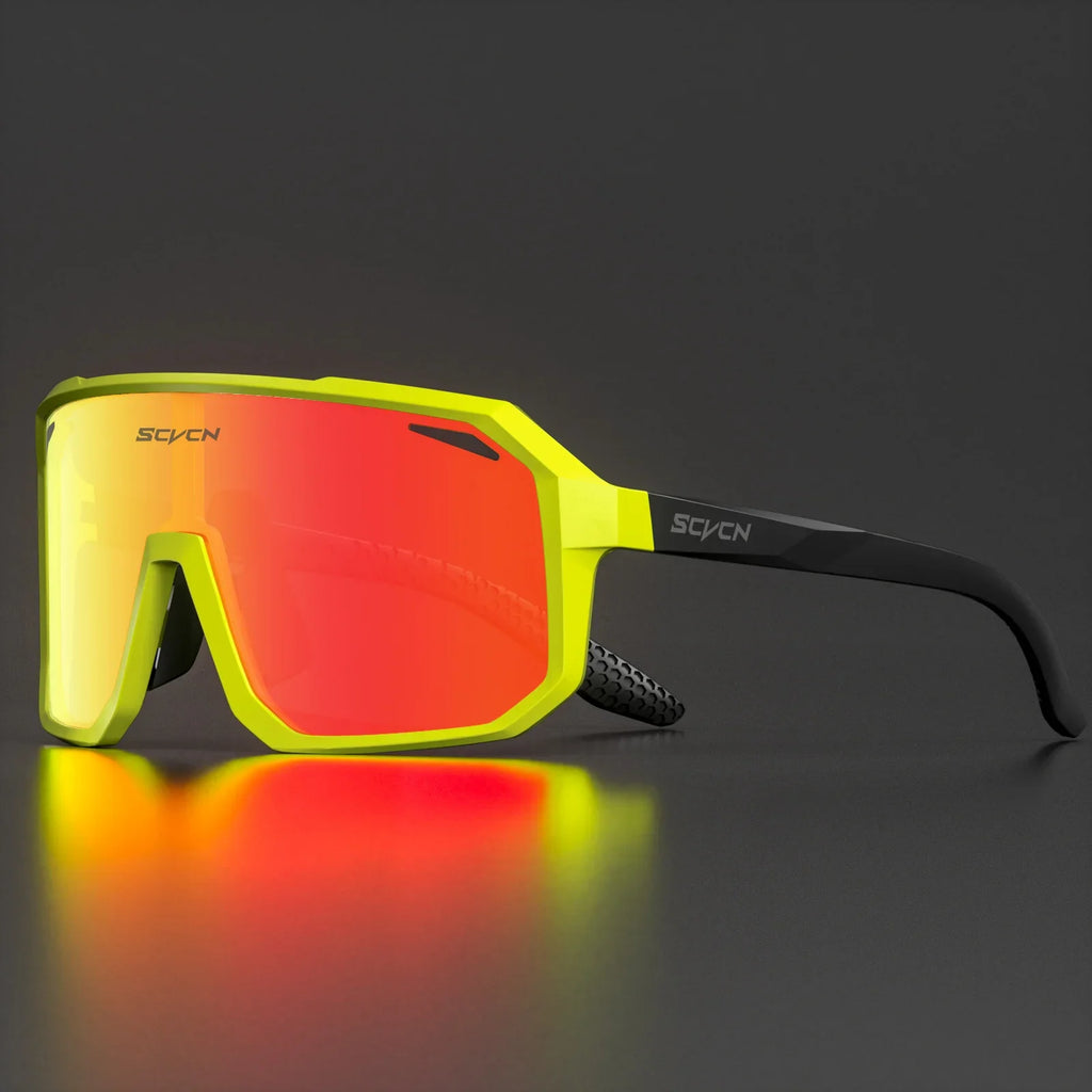 SCVCN New Cycling Sunglasses Men Road Driving Bike Glasses Outdoor Sports Mountain Climbing Women Bicycle Cycling UV400 Goggles