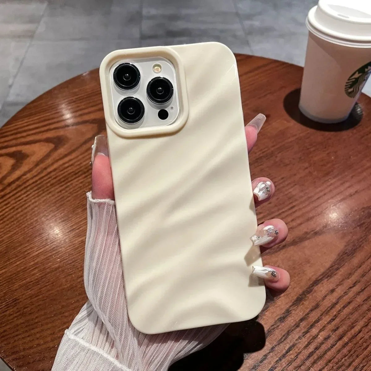 Soft Candy Wavy Pattern Phone Case For iPhone 18 17 16 11 12 13 14 15 Pro Max Xs Max XR 7 8 Plus 17Air Shockproof Bumper Cover