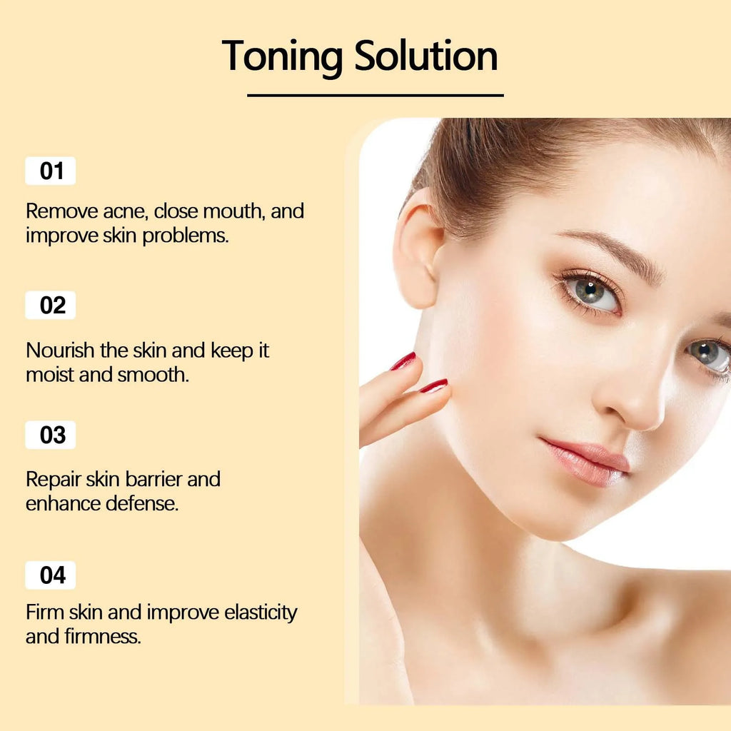 EELHOE  Glycolic Acid 7% Toning Face  Firming Skin Shrink Pores Glow Facial Oil-Control Relieve Dry Skin Care Acid Toner 240ml