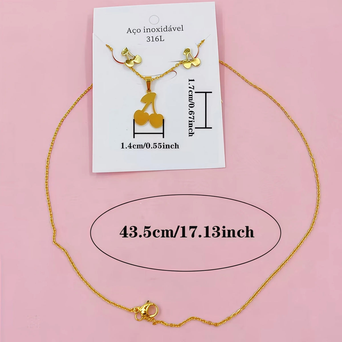10Sets Fashion Flowers Heart Geometry Stainless Steel Earrings Necklace Set For Women Mix Style Trendy Jewelry Party Gifts