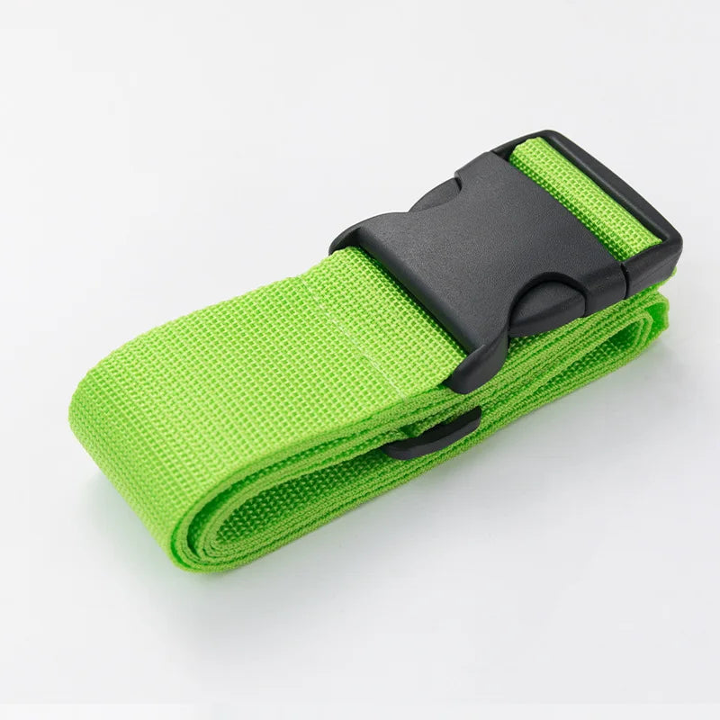1pc 2m Adjustable Luggage Strap Cross Belt Packing Travel Suitcase Nylon Lock Buckle Strap Baggage Belts Camping Bag Accessories