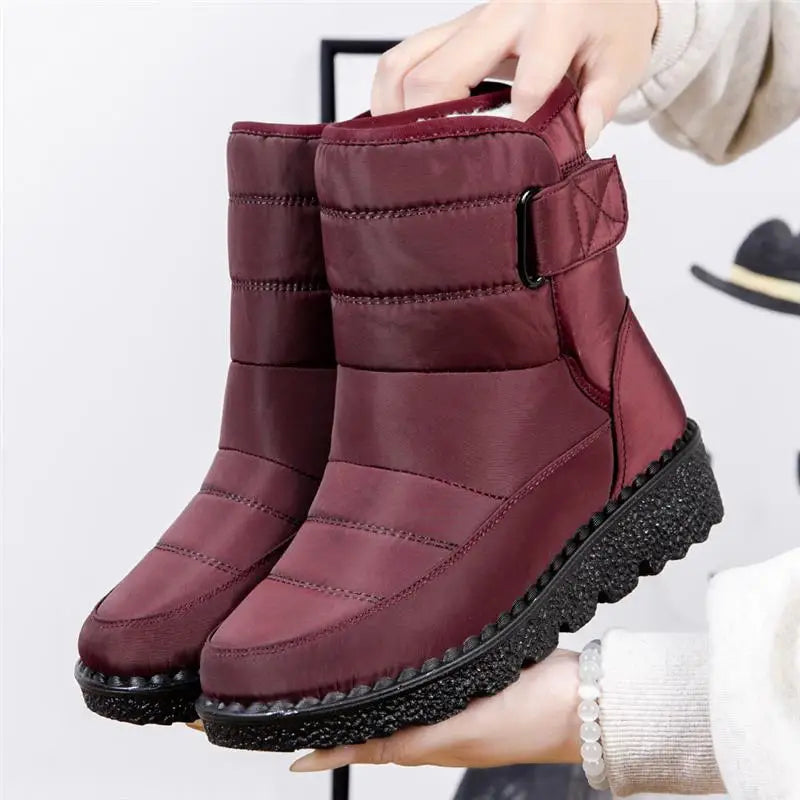 Women Boots Snow Soft Ladies Shoes Slip On Platform Boots Ladies Casual Ankle Boots Waterproof New Botas Mujer Winter Shoes