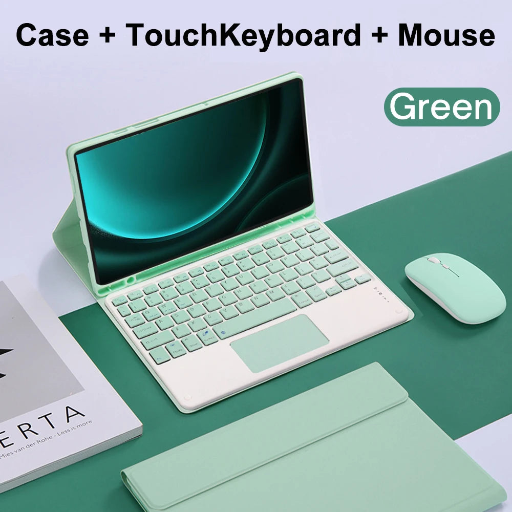 Case for Samsung Galaxy Tab S9 FE 10.9inch Detachable Bluetooth Keyboard Case For Samsung Tab S9 FE 10.9inch SM-X510/X516B