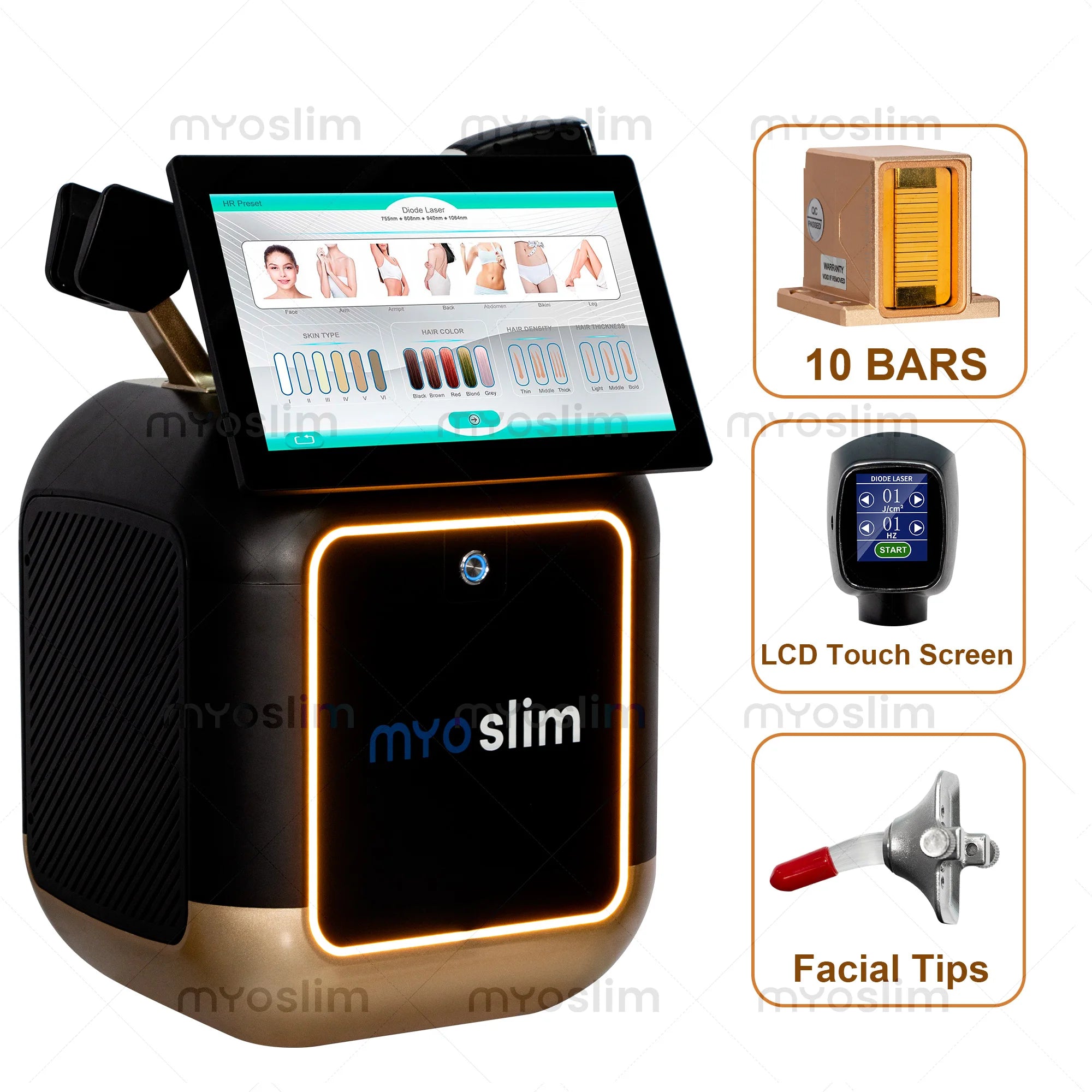 New 5000W FAC 808nm Diode Hair Removal Machine Ice Platinum 755nm 940nm 808nm 1064nm 4Wavelength Provides The Best Hair