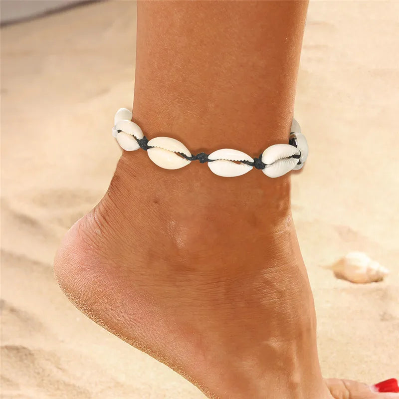 New Beads Starfish Anklets For Women Beach Anklet Leg Bracelet Handmade Bohemian Foot Chain Boho Summer Beach Jewelry