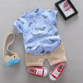 New Summer Baby Boys Clothes Suit Children Fashion Cartoon Shirt Shorts 2Pcs/Sets Toddler Casual Costume Infant Kids Tracksuits