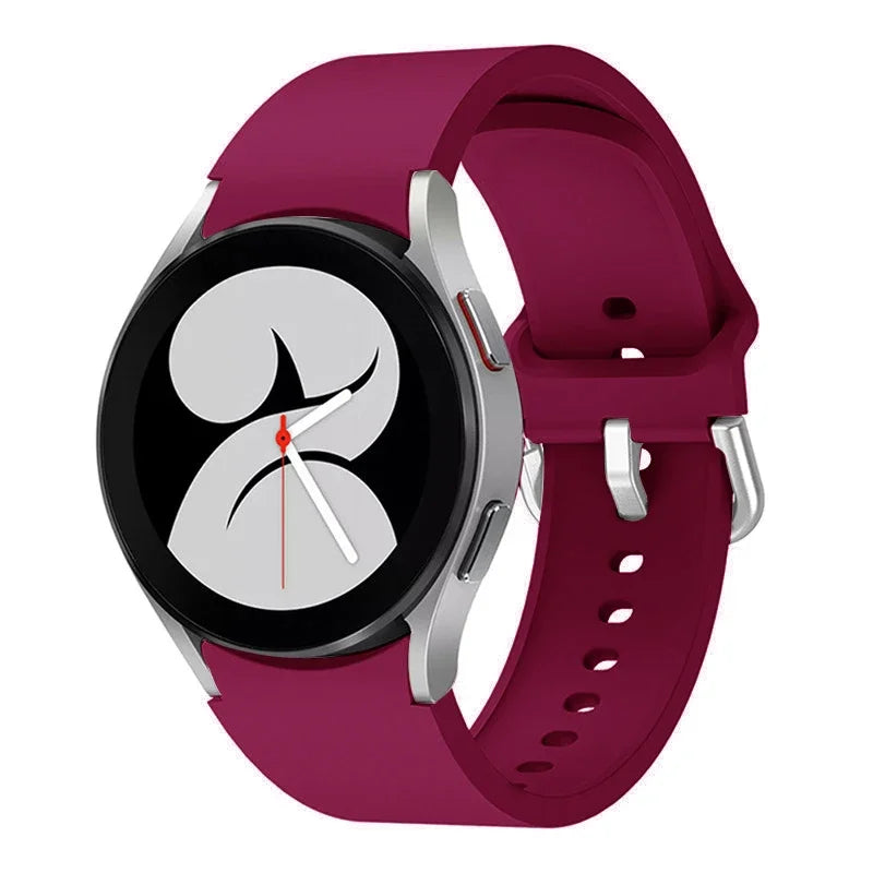 No Gap Silicone Strap For Samsung Galaxy Watch 6/4 Classic 47mm/43mm 5 Pro 45mm Bracelet Band For Galaxy Watch 7/6/5/4 40mm 42mm