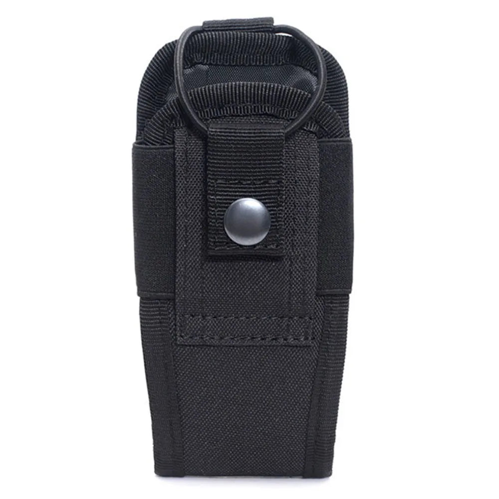Tactical Radio Holster Molle Pouch, Military Heavy Duty Universal Case for Police Firefighter Two Way Walkie Talkies Vest