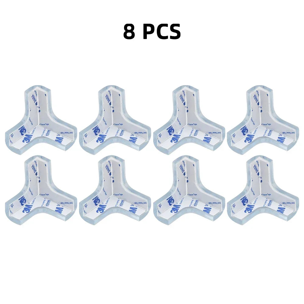 Baby Safety Silicone Table Corner Protector Furniture Edge Protection Cover Transparent Children Anti Collision Edge Guards