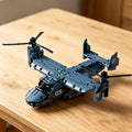 Military V-22 Osprey Tiltrotor Building Block Set Large High-Simulation Pulley Aircraft Model Propeller DIY Building Blocks