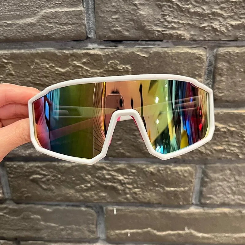 Cycling Sunglasses Anti-Ultraviole Hiking Climbing UV400 Shades Goggles Large Frame Oversized Hiking Climbing Eyewear