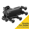 EssagerUniversal 6 Points Solid Fold Car Phone Holder Gravity Car Holder For Phone In Car Air Vent Clip Mount Smartphone Holder