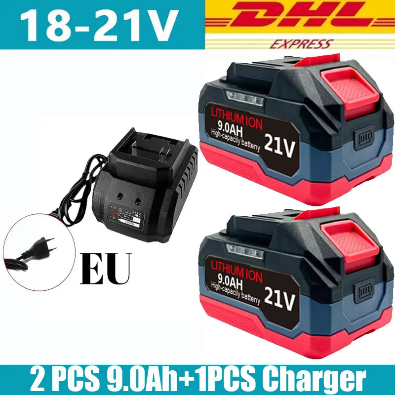18V 21V 6.0 9.0 12.0Ah Rechargeable Lithium Battery For Makita 18v Power Tools Cordless Wrench Saw Drill Grinder Screwdriver .