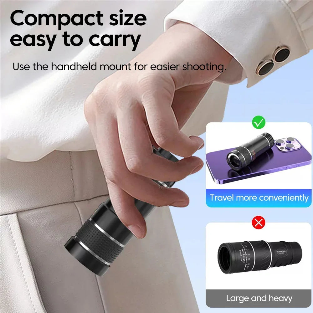 20X Zoom HD Universal Optical Camera Telephoto Clip Lens Phone Smartphone Telescope Focus Len Concerts Contest Observe Animal