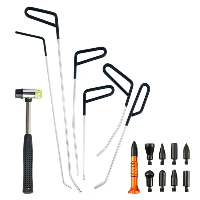 Car Hook Rods Paintless Dent Repair Hail Remover Hooks Rods Kits Auto Body Dents Repair Tool Stainless Steel Hands Tools