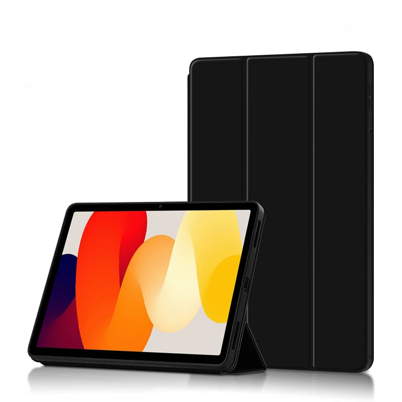 AJIUYU For Xiaomi Redmi Pad SE Case 11 inch 2023 Tri-Folding Flip Stand Cover For Redmi Red Mi Pad SE Tablet Auto Sleep Cover