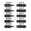 5pairs Solar Panel Connectors IP67 Waterproof Solar Cable Connectors 1000V 30A Male/Female Plug with 2PCS Spanners