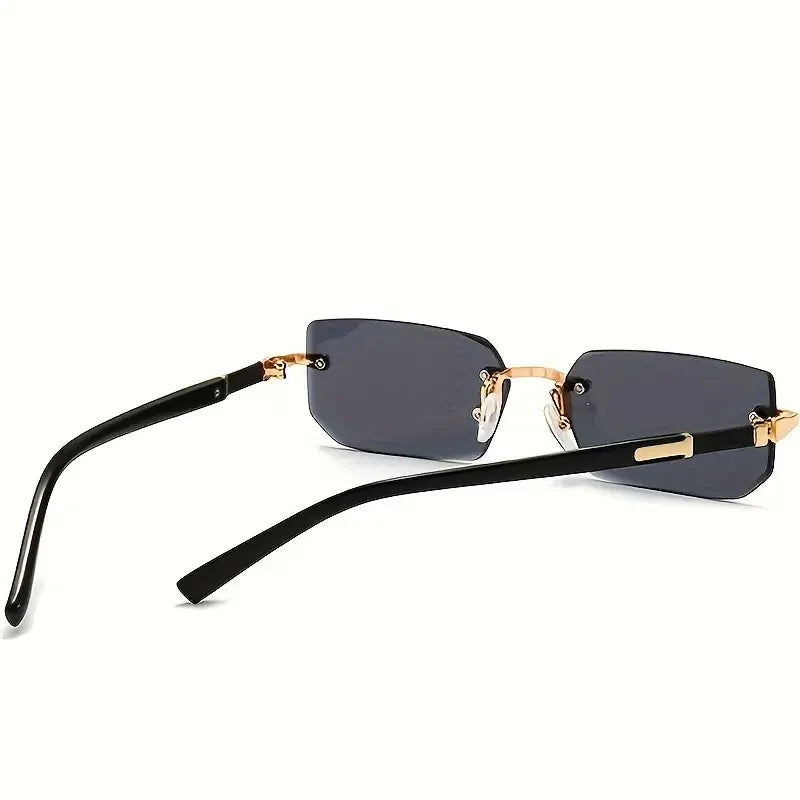 1/3 PCS Rimless Sunglasses Rectangle Fashion Popular Women Men Shades Small Square Sun Glasses Female Male Summer Traveling