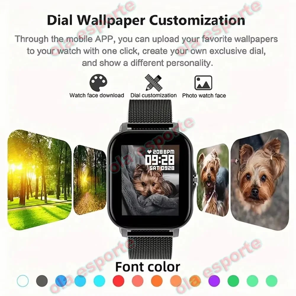 2026 New Multifunctional Smart Watch Men&Women Bluetooth Connected Phone Music Fitness Sports Bracelet Sleep Monitor Watch HT30