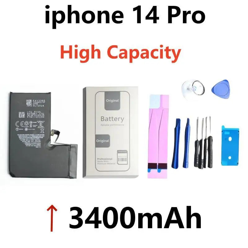 Xilecaly Battery For iPhone 14 Pro Max 11 Pro 12 13 Mini Pro Max Original Real High Capacity Replacement Bateria Warranty 1 Year