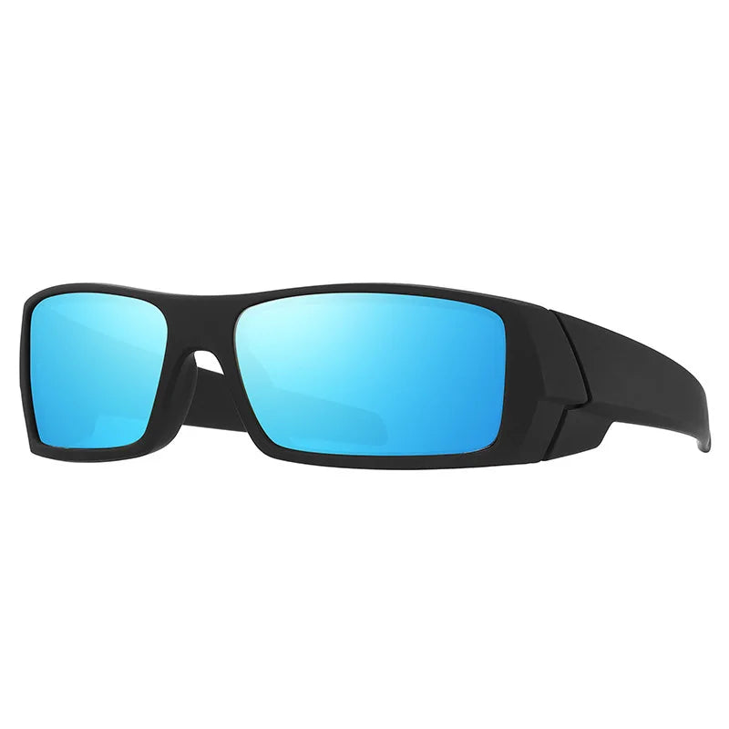 Square Frame Polarized Glasses, UV400 Full Frame for Cycling/Fishing, Outdoor Sports Sunglasses, Scratch-Resistant Lenses