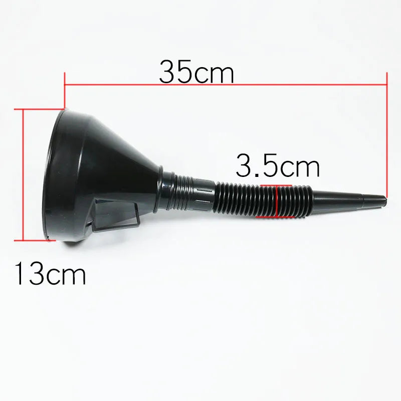 Car Motorcycle Truck Engine Funnel -With Filter&Strainer Refueling,Plus Extension Pipe Hose,Essential Filling Tool