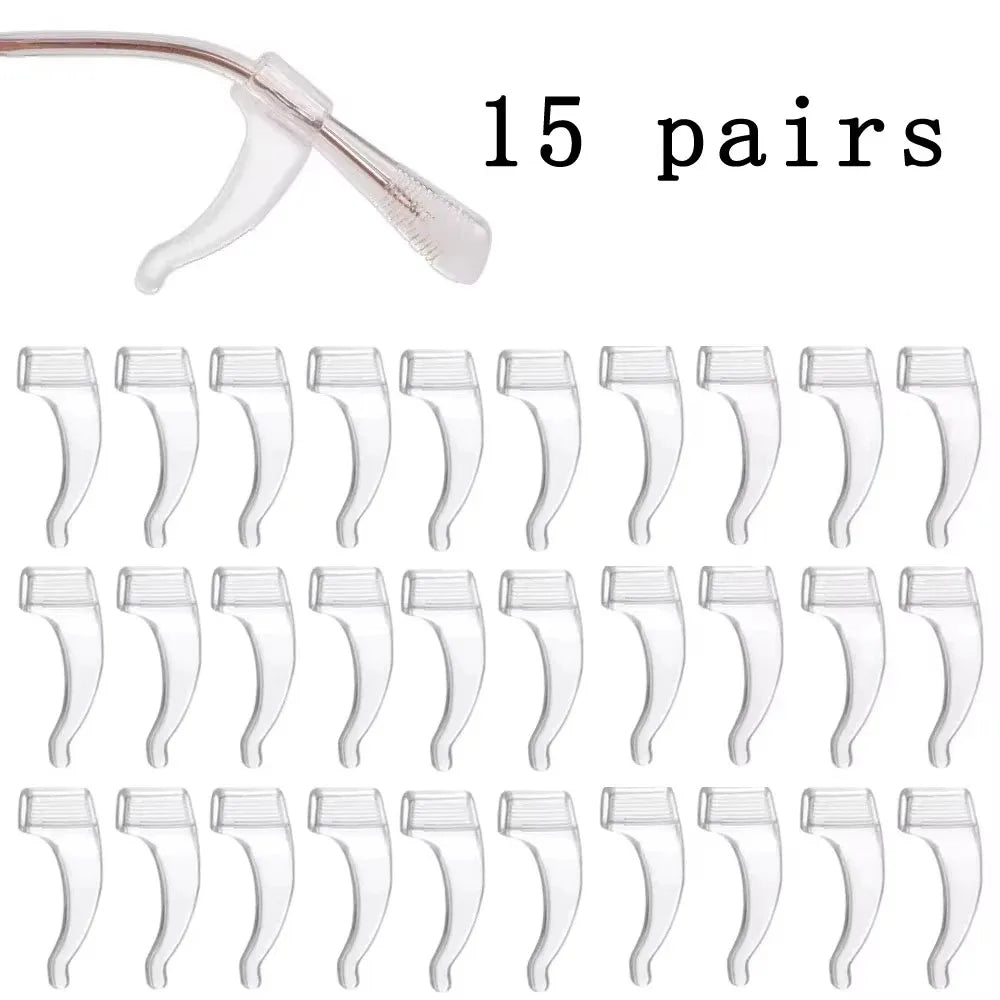 10/30pcs Glasses Anti Slip Sleeve Silicone Ear Hook Fixation for Eyeglasses Sunglasses Anti Fall Hook Anti Slip Sleeve