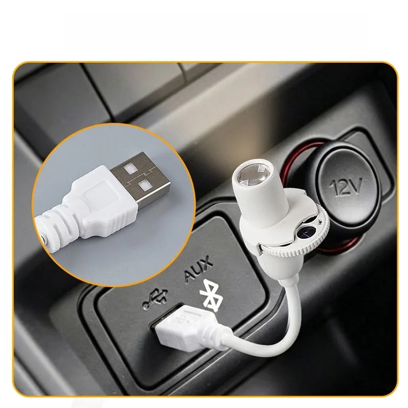 Starry Sky Light USB Plug in 360°Rotating Projector Night Light Bedroom Creative LED Night Light Moon Star Atmosphere Night Lamp
