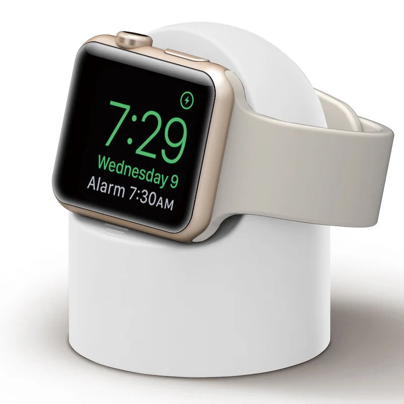 Charger Stand For Apple Watch Series 9 8 7 6 Ultra 2 Silicone Desktop Charging Bracket Dock Station iWatch Charging Cable Holder