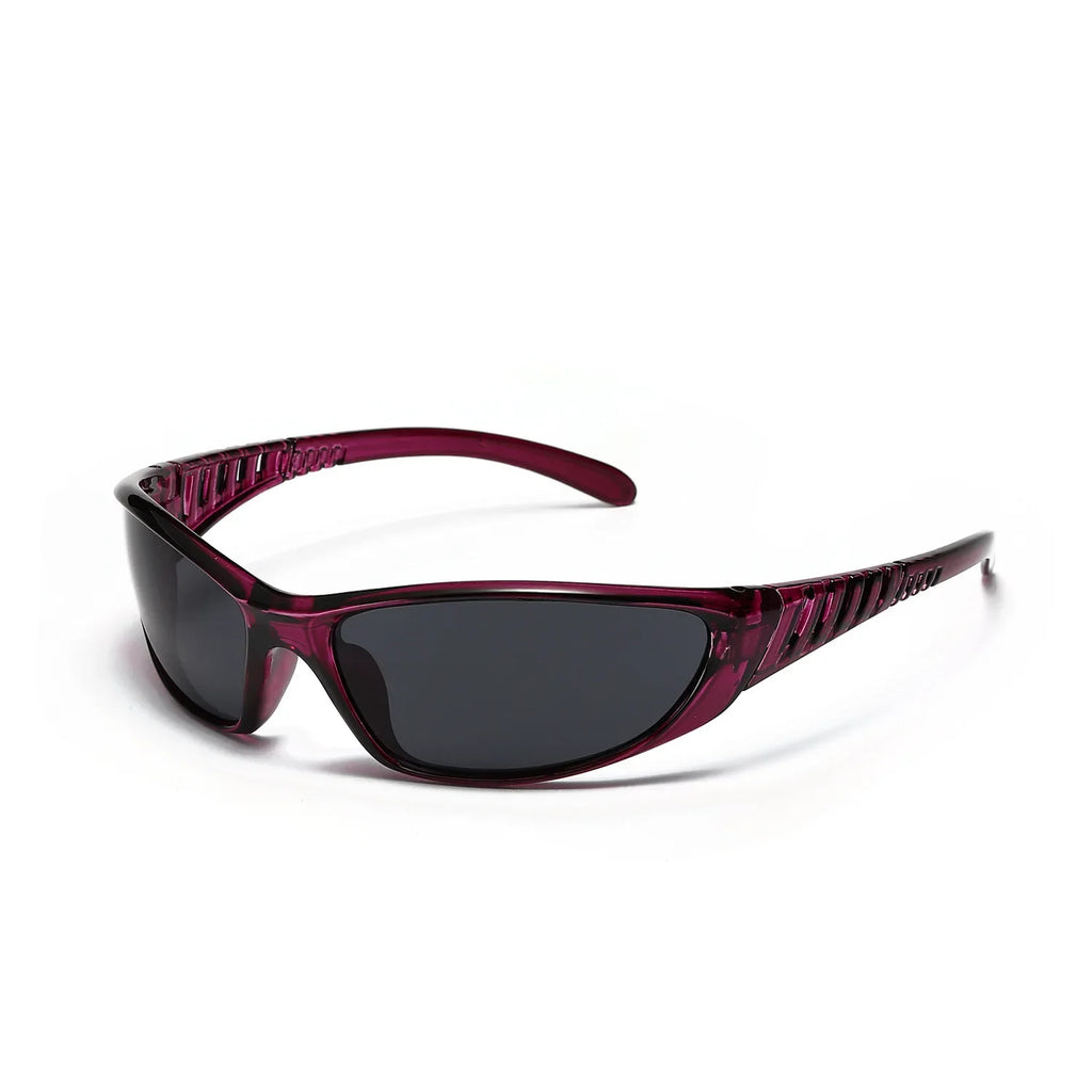 2025 New Silver SPORT Sunglasses Men Women Retro Punk Cycling Trendy Sun Glasses For Male Shades Goggle Outdoor Y2K