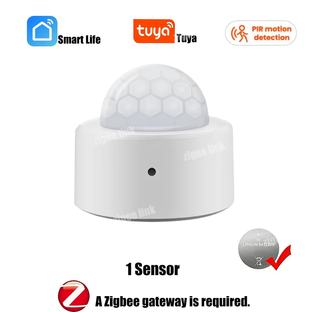 Zigbee PIR Motion Sensor Human Body Infrared Detector Home Security Alarm Movement Detection Sensor Works With Smart Life