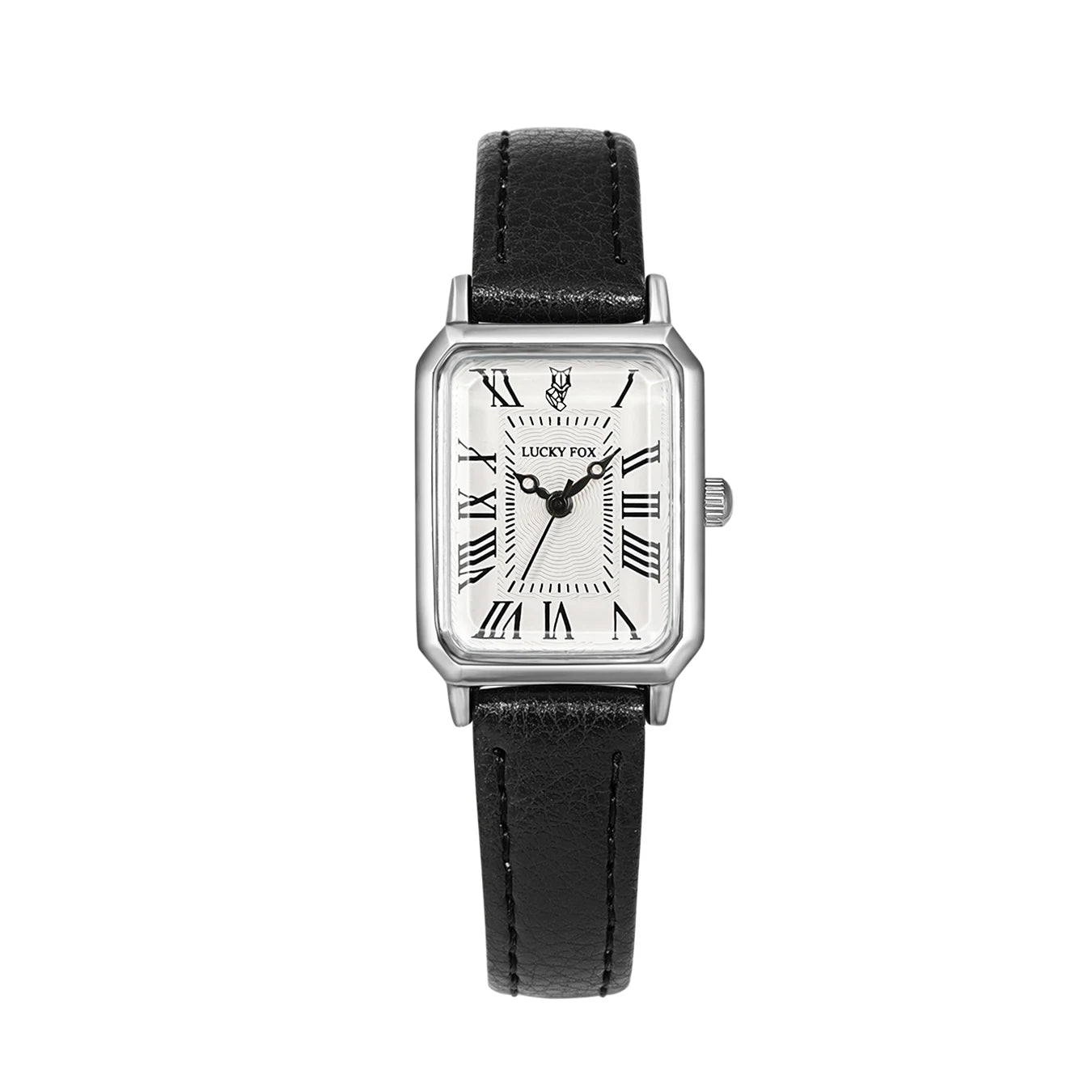 Fashion Rectangle Quartz Wrist Watch for Women Luxury Brand Roman Dial Leather Strap  Ladies Watches Clock