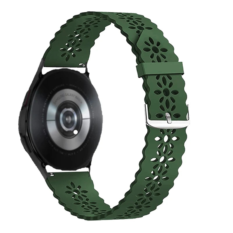 Sport Lace band for samsung galaxy watch 4/5/5 pro/6 classic/Active 2 silicone 20mm 22mm strap women bracelet huawei gt 4-3-2-2e