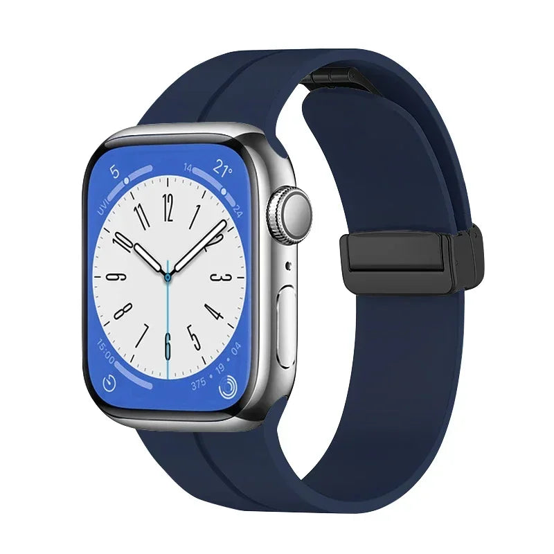 Magnetic Strap For Apple watch ultra band 44mm 45mm 49mm 40mm 41mm 42mm 38mm 45 mm Silicone Bracelet iWatch Series 7 8 se 6 5 3