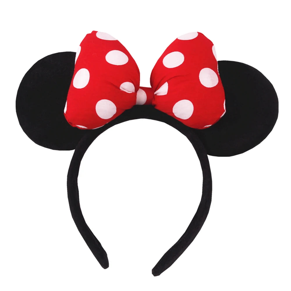 Fashion Mouse Ears Hairband for Women and Ladies Polka Dot Bow Mini Ears Costume Accessories Girls Headband