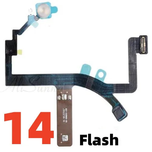 1pcs Distance Flash Flex Cable For iPhone 15 14 Plus 13 Pro Max 12 Proximity LED Light Sensor Ambient Flashlight