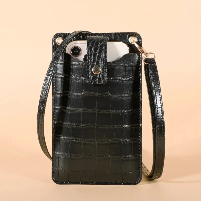 Women Mini Bag PU Leather Crossbody Purse Wallet Shoulder Pouch Mobile Phone Bag